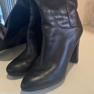 Black Leather Women's Boots 9 West size 9